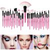 32pcs pink makeup brushes set